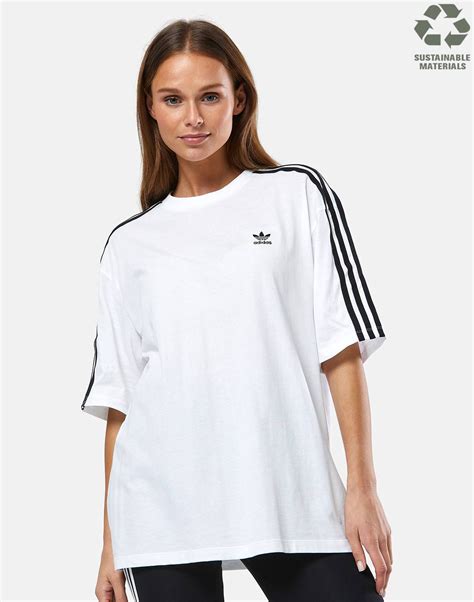 oversize tshirt weiß adidas|White Oversized Tees Shirt .